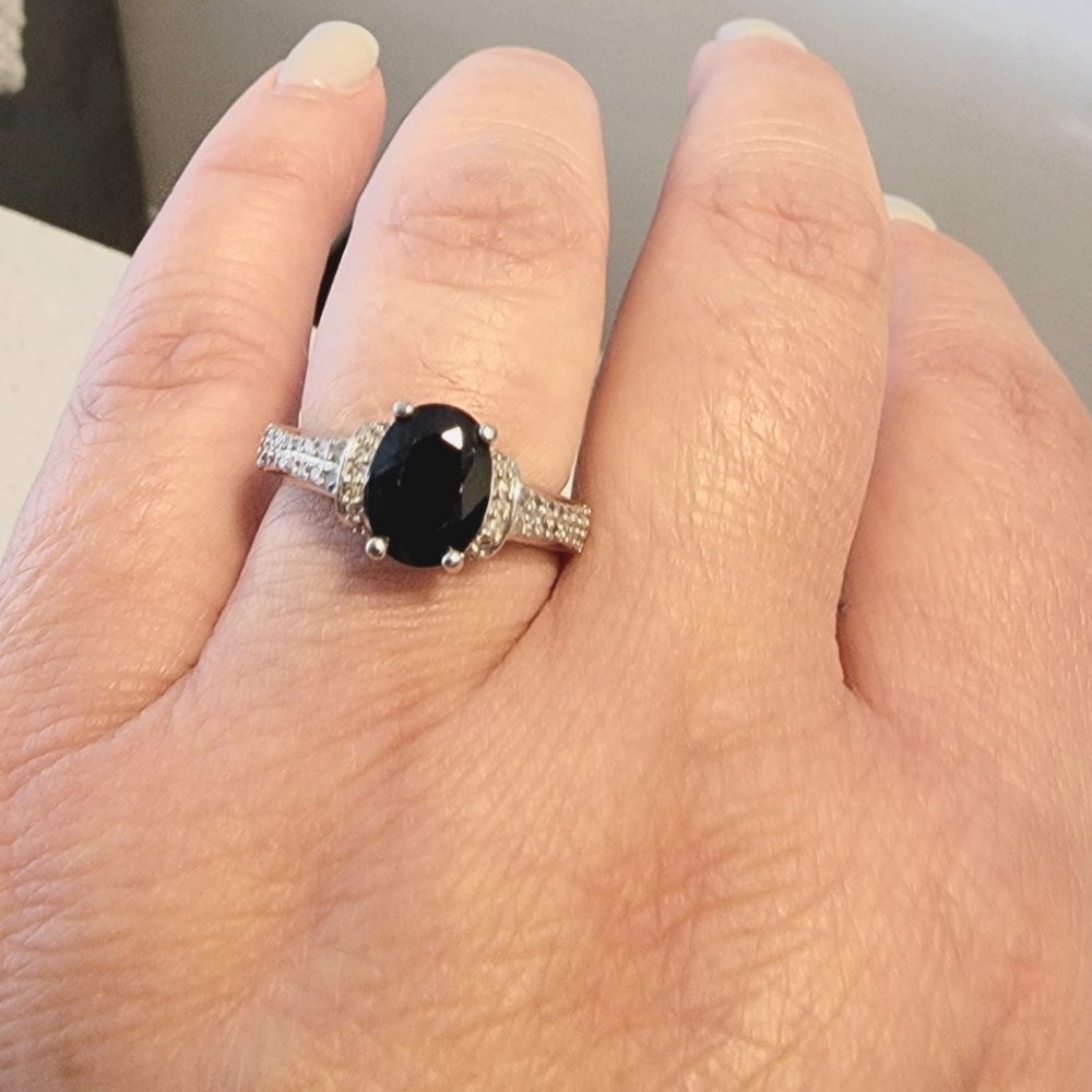 Sapphire and diamond ring
